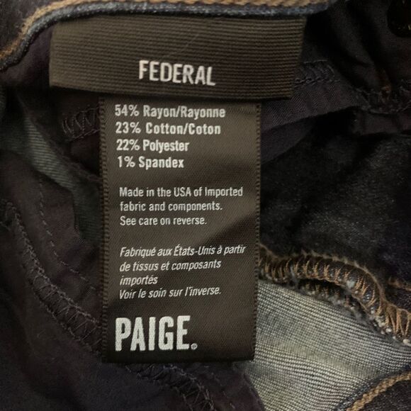 Paige federal after hours men jeans used in good condition - Picture 3 of 6